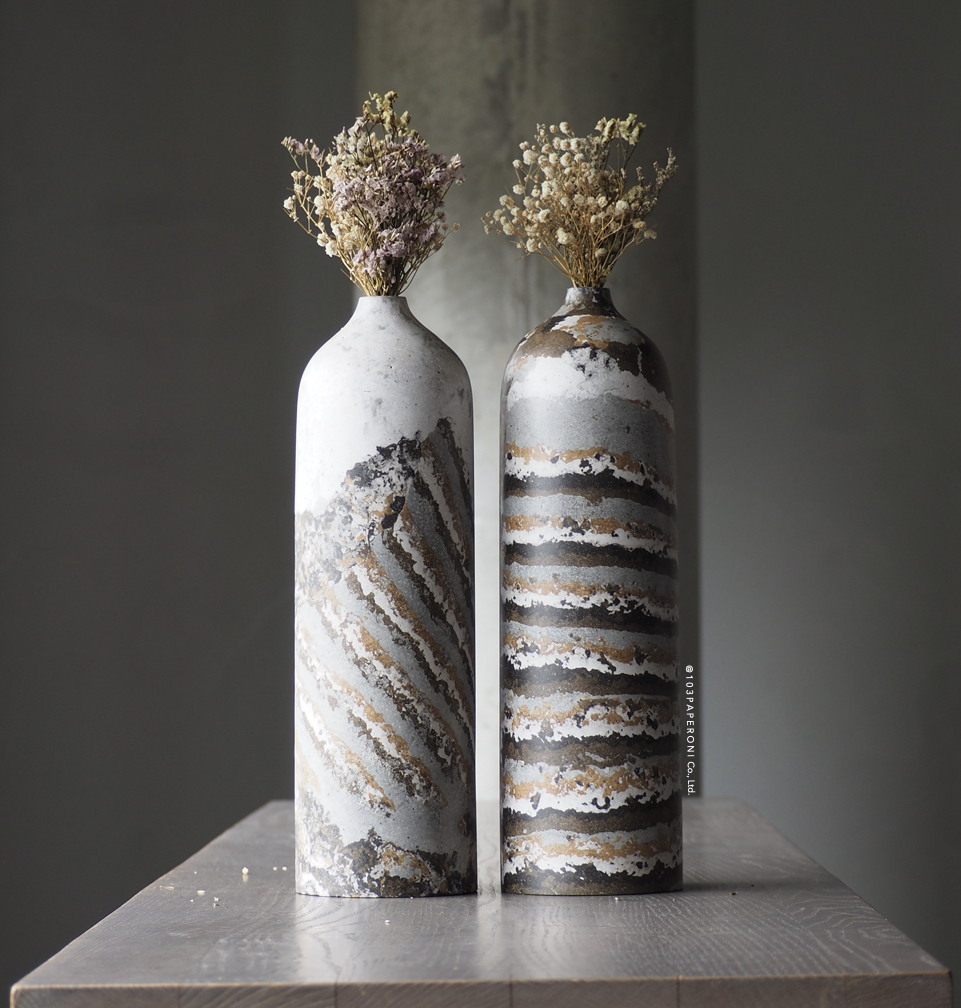 NEXTS COLLECTION NO.7  :  PAPER VASE  -  Our designs give new life to recycled paper and other natural materials,  Handmade sculptures , Which is created piece by piece.