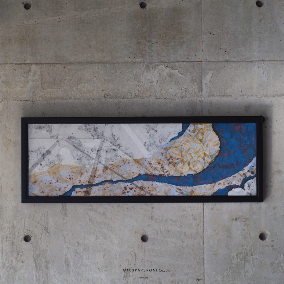 RE COLLECTION (RE WALL) NO.2 :  PAPER WALL ART  -  Our designs give new life to recycled paper and other natural materials,  Handmade sculptures , Which is created piece by piece.