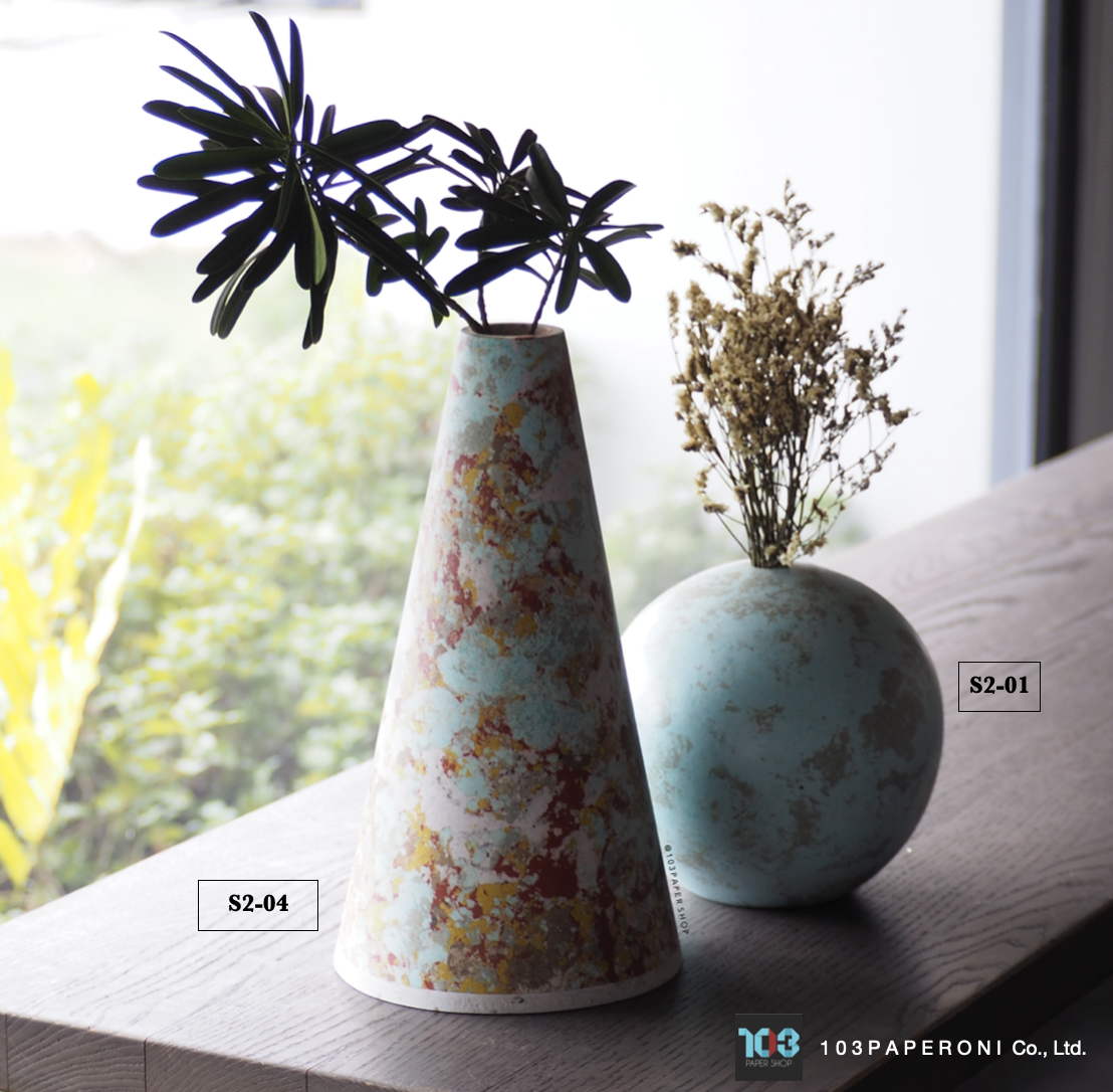 S2.01 - S2.06 : PAPER SCULPTURE AND PAPER VASE - Our designs give new life to recycled paper and other natural materials, Handmade sculptures , Which is created piece by piece. S2.01 - S2.06 : PAPER SCULPTURE AND PAPER VASE - Our designs give new life to recycled paper and other natural materials, Handmade sculptures , Which is created piece by piece.