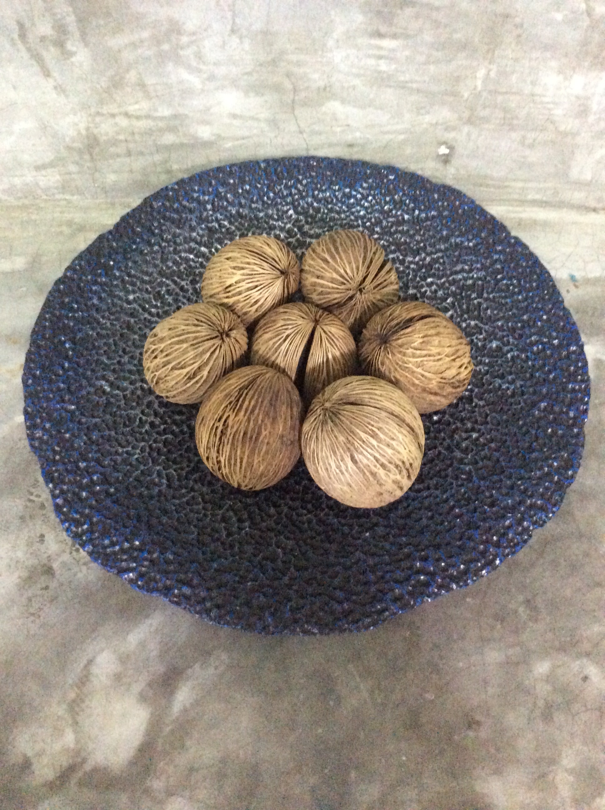 103PAPER NO.15 : PAPER TRAY -  Our designs give new life to recycled paper and other natural materials,  Handmade sculptures , Which is created piece by piece.