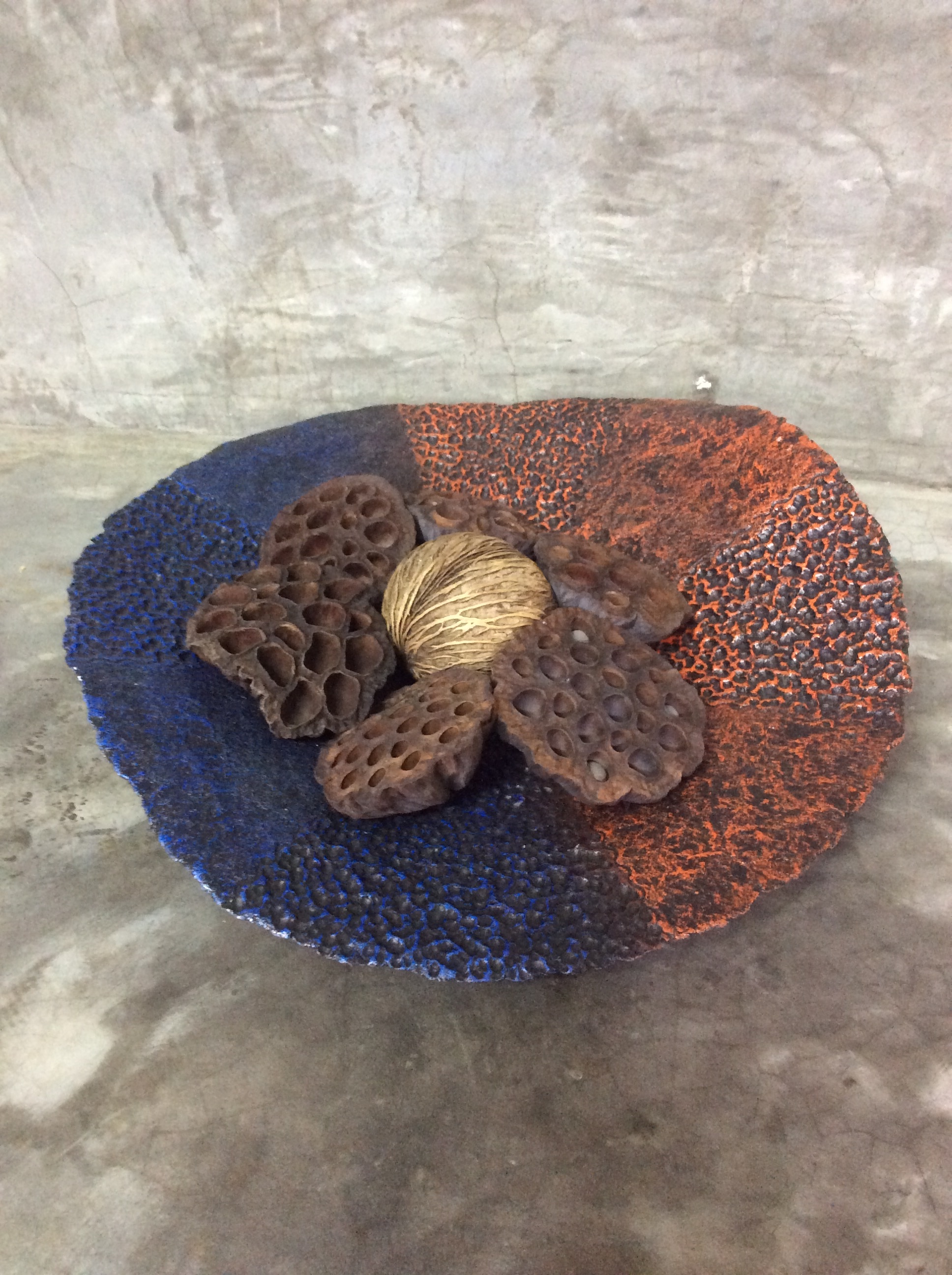 103PAPER NO.15 : PAPER TRAY -  Our designs give new life to recycled paper and other natural materials,  Handmade sculptures , Which is created piece by piece.