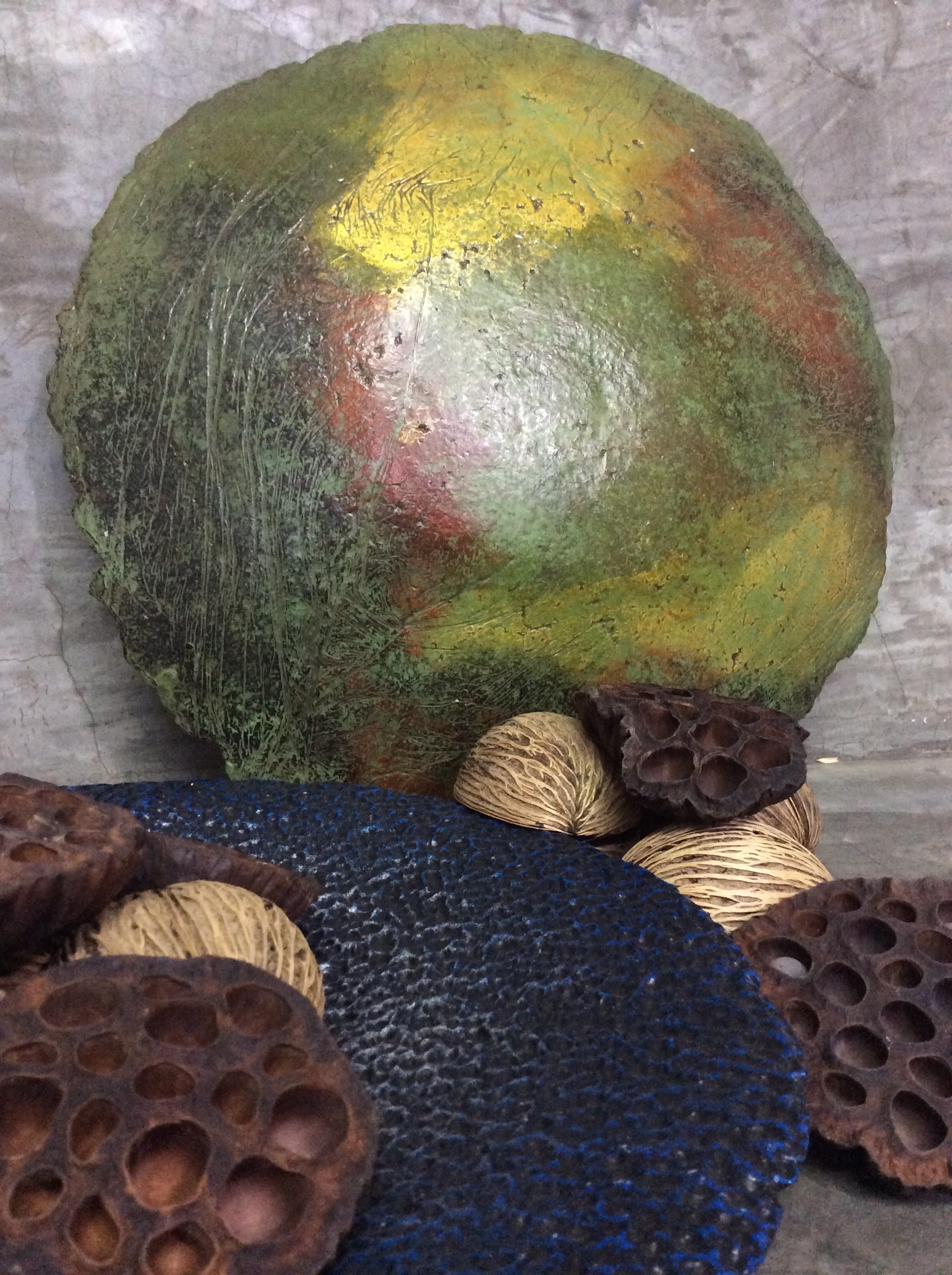 103PAPER NO.15 : PAPER TRAY -  Our designs give new life to recycled paper and other natural materials,  Handmade sculptures , Which is created piece by piece.
