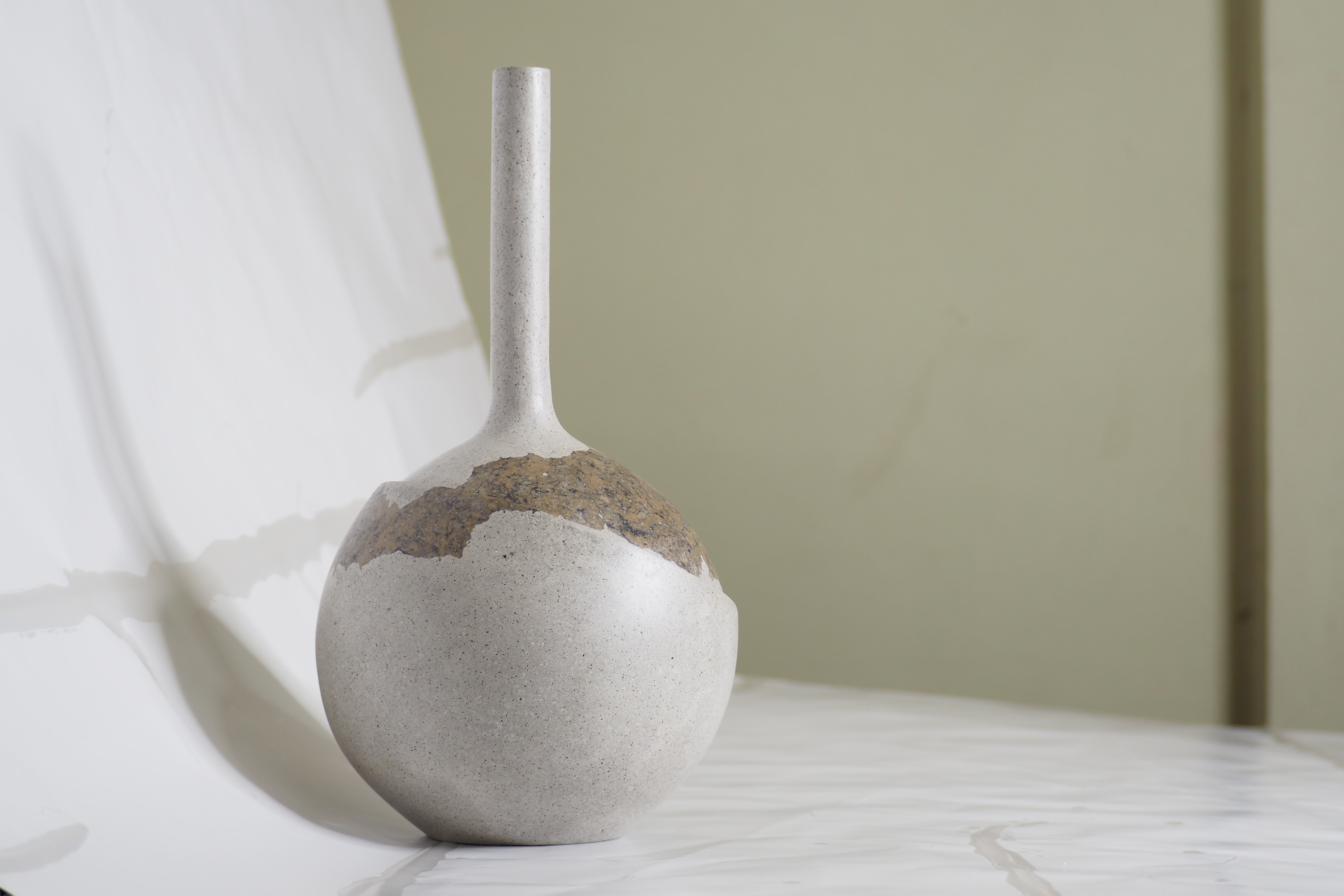 103PAPER NO.51  :  PAPER VASE  -  Our designs give new life to recycled paper and other natural materials,  Handmade sculptures , Which is created piece by piece.