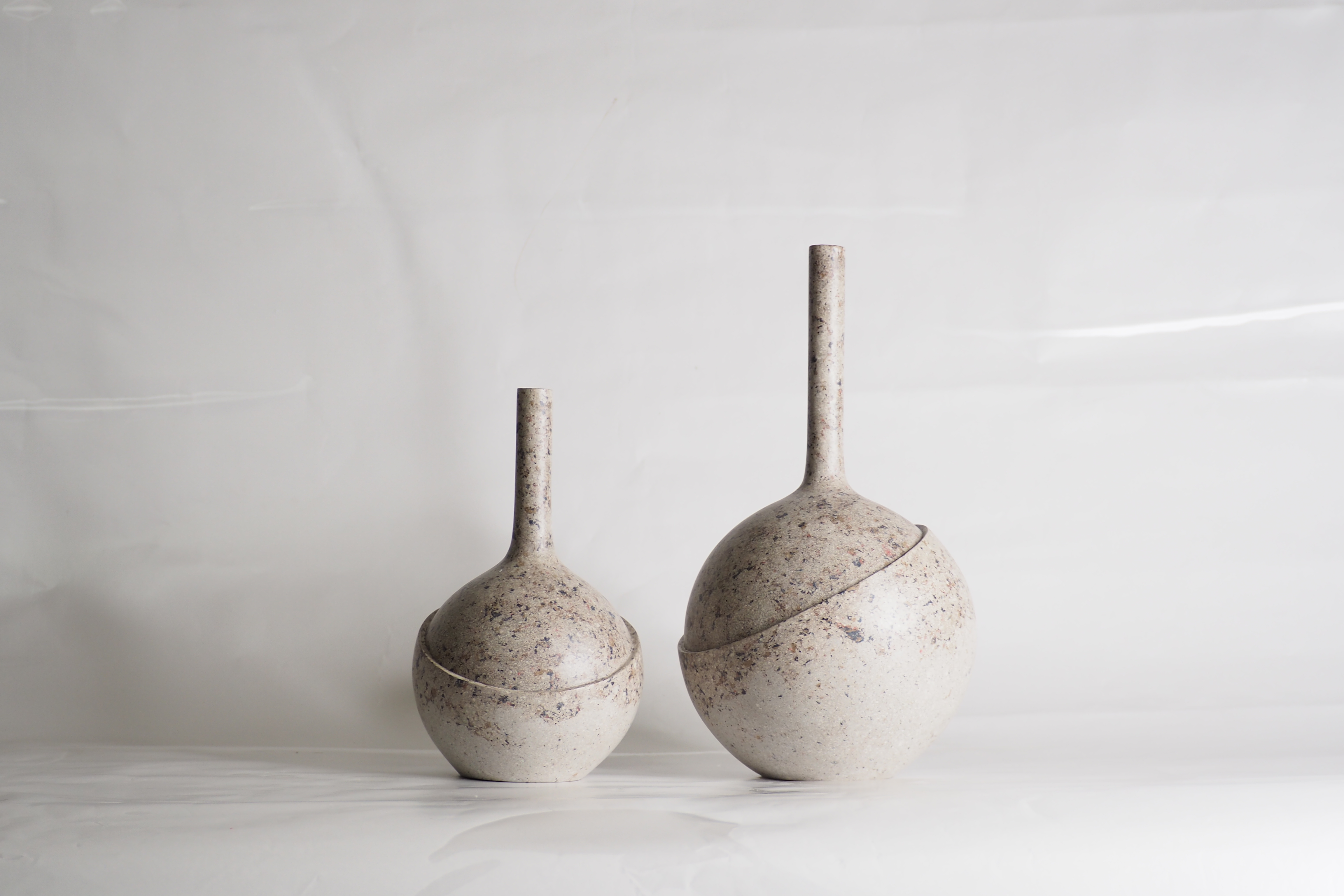 103PAPER NO.51  :  PAPER VASE  -  Our designs give new life to recycled paper and other natural materials,  Handmade sculptures , Which is created piece by piece.