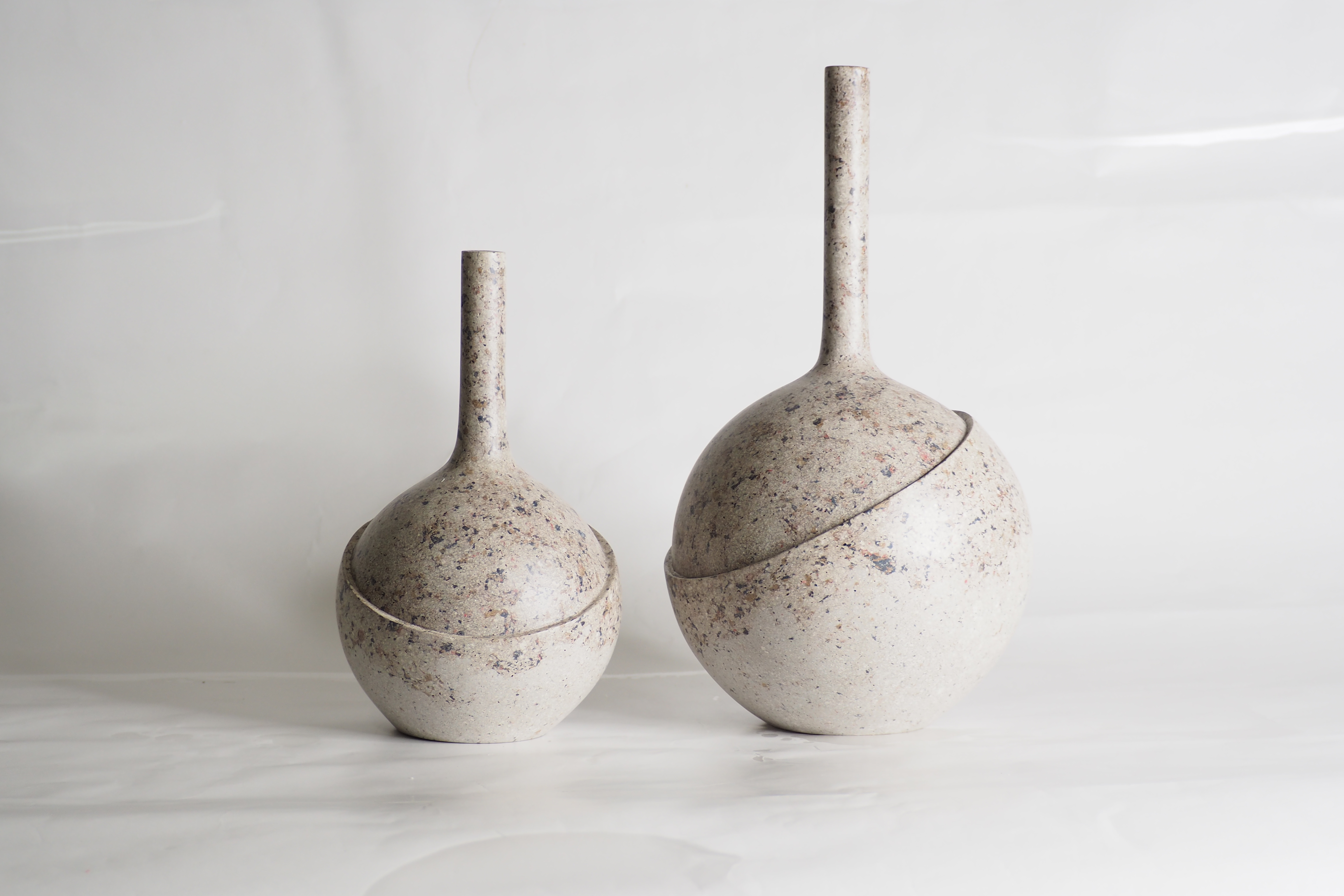103PAPER NO.51  :  PAPER VASE  -  Our designs give new life to recycled paper and other natural materials,  Handmade sculptures , Which is created piece by piece.