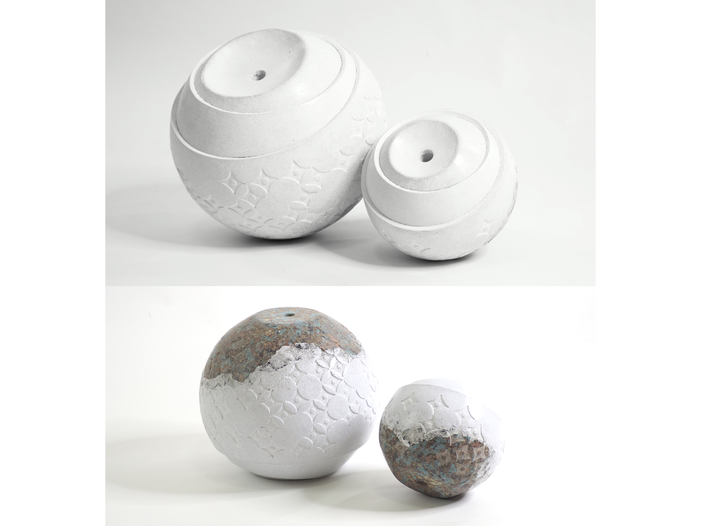 RIPPLE  :  PAPER VASE  -  Our designs give new life to recycled paper and other natural materials,  Handmade sculptures , Which is created piece by piece.