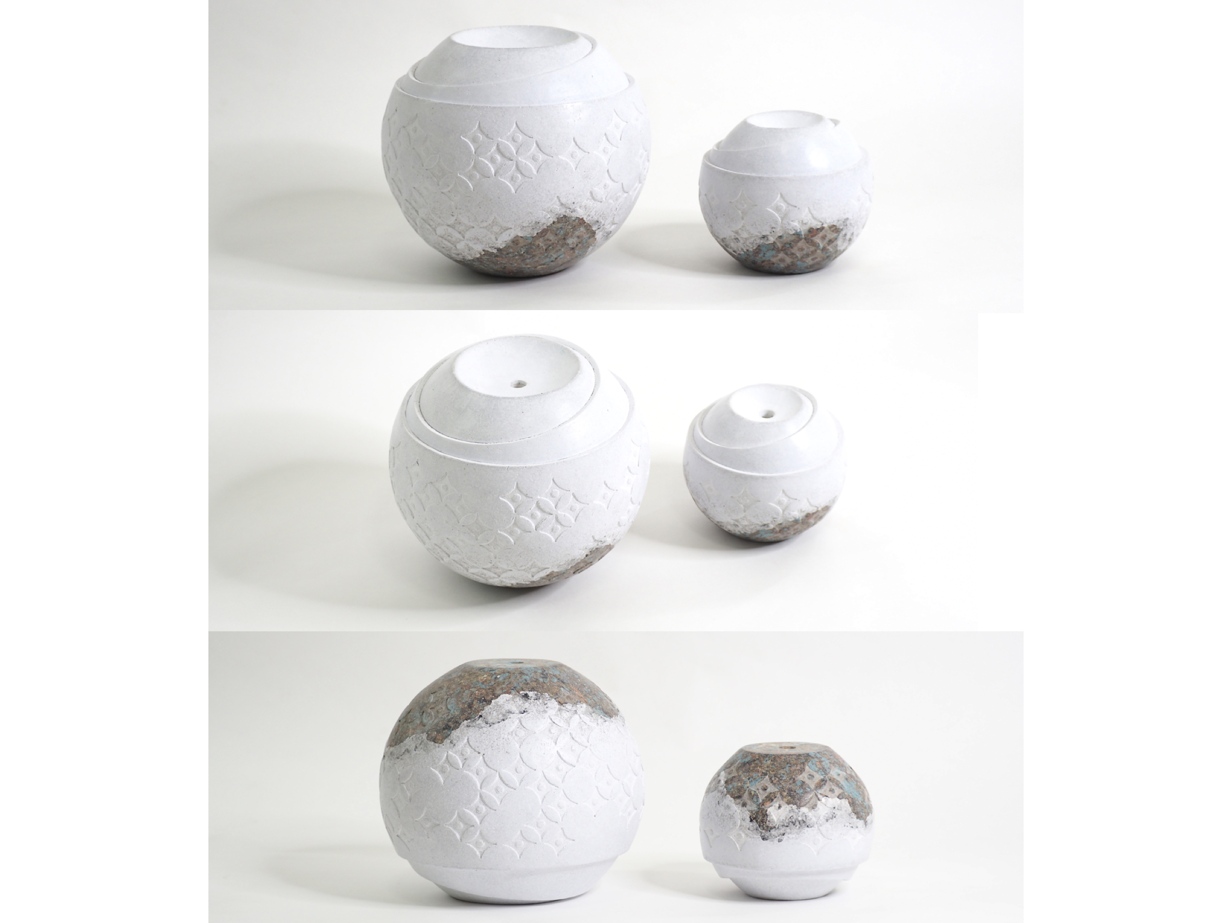 RIPPLE  :  PAPER VASE  -  Our designs give new life to recycled paper and other natural materials,  Handmade sculptures , Which is created piece by piece.