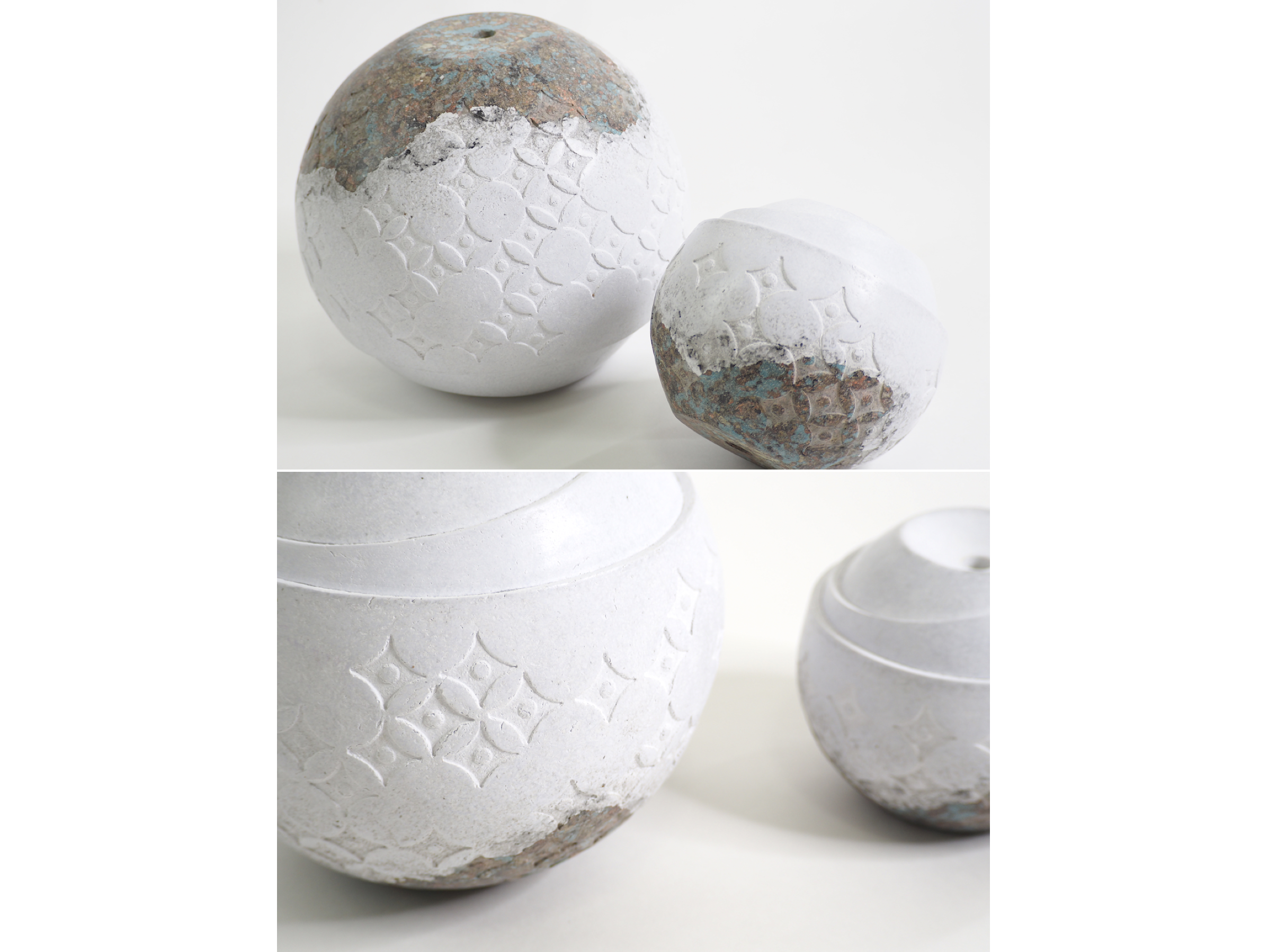 RIPPLE  :  PAPER VASE  -  Our designs give new life to recycled paper and other natural materials,  Handmade sculptures , Which is created piece by piece.