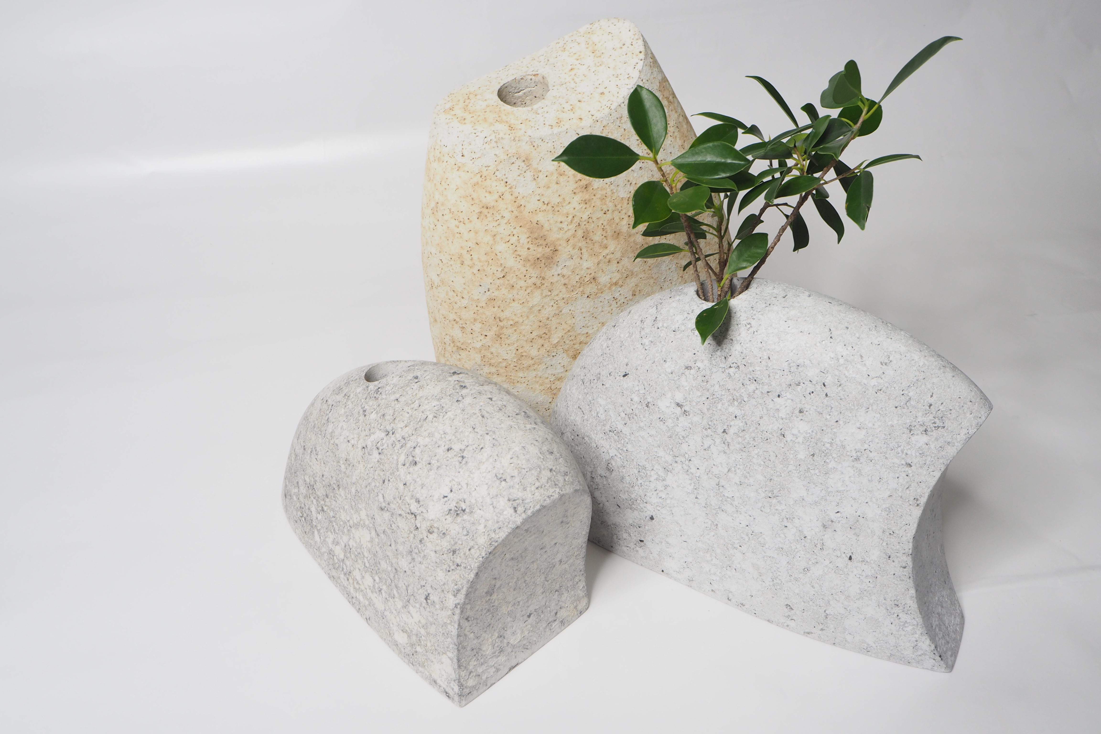 103PAPER NO.49  :  PAPER VASE  -  Our designs give new life to recycled paper and other natural materials,  Handmade sculptures , Which is created piece by piece.