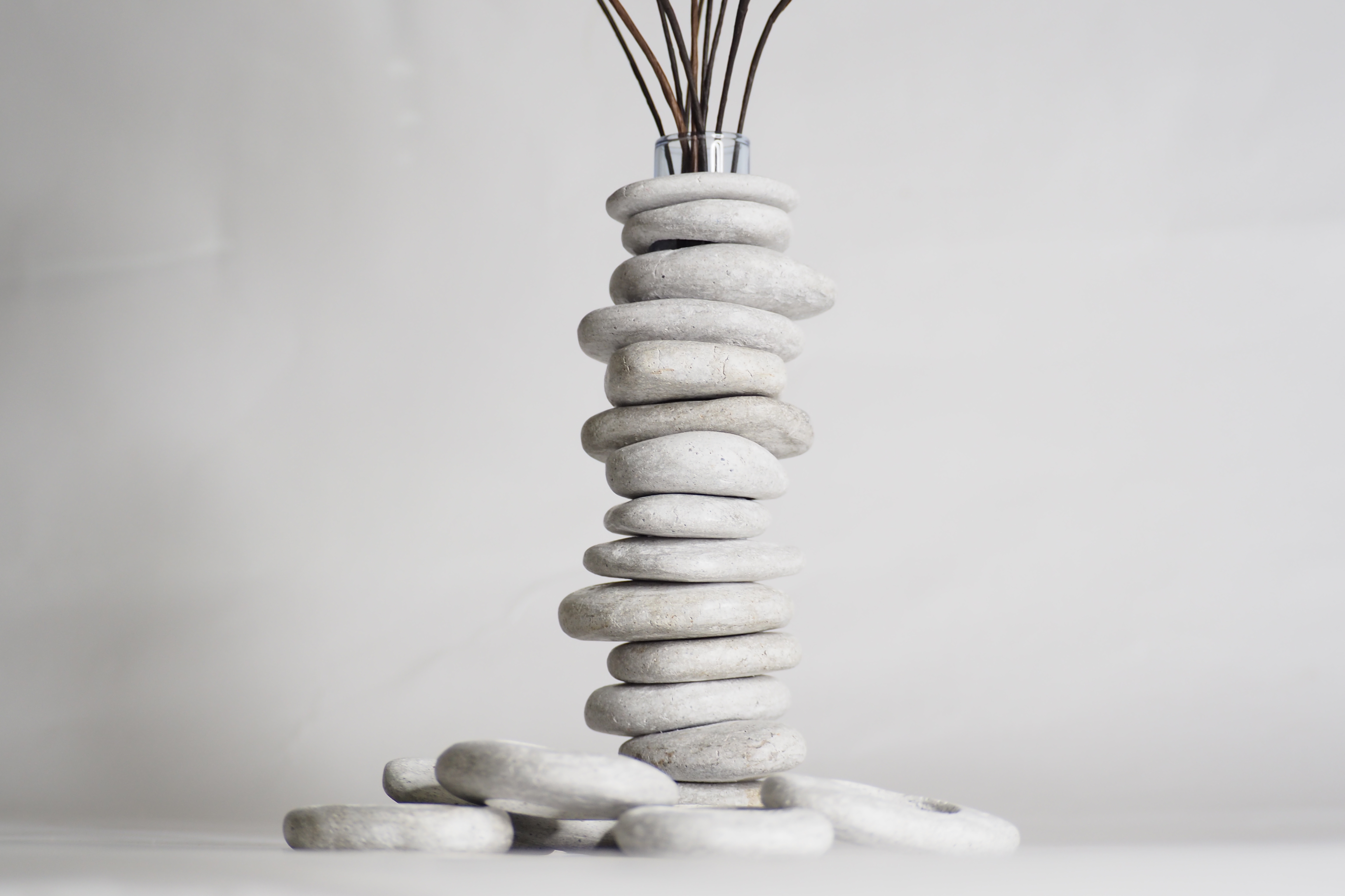 103PAPER NO.46 (Paper Rock / Paper Rock Magnet / Paper Rock Vase)   :   Our designs give new life to recycled paper and other natural materials,  Handmade sculptures , Which is created piece by piece.