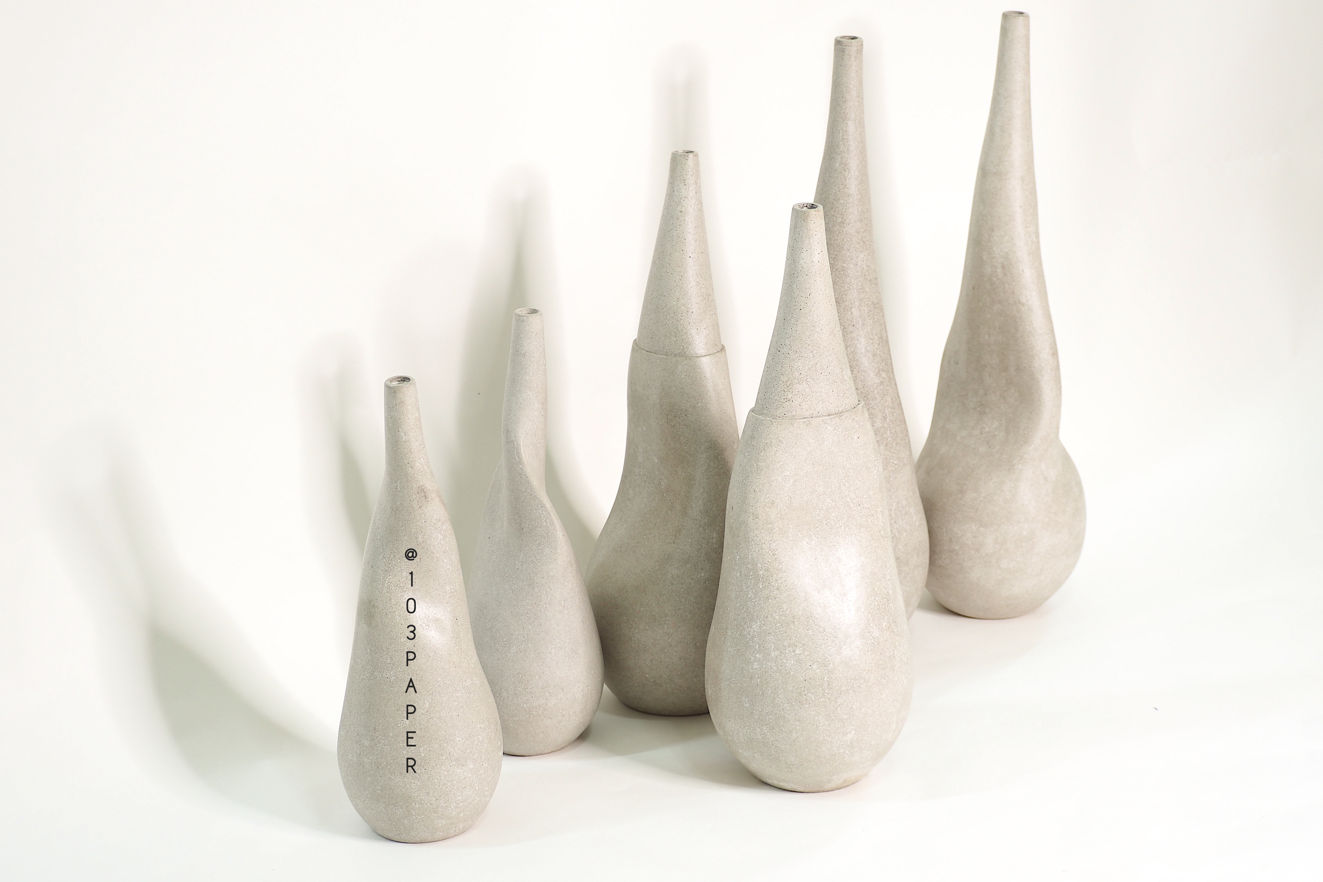 103PAPER NO.22  :  PAPER VASE  -  Our designs give new life to recycled paper and other natural materials,  Handmade sculptures , Which is created piece by piece.