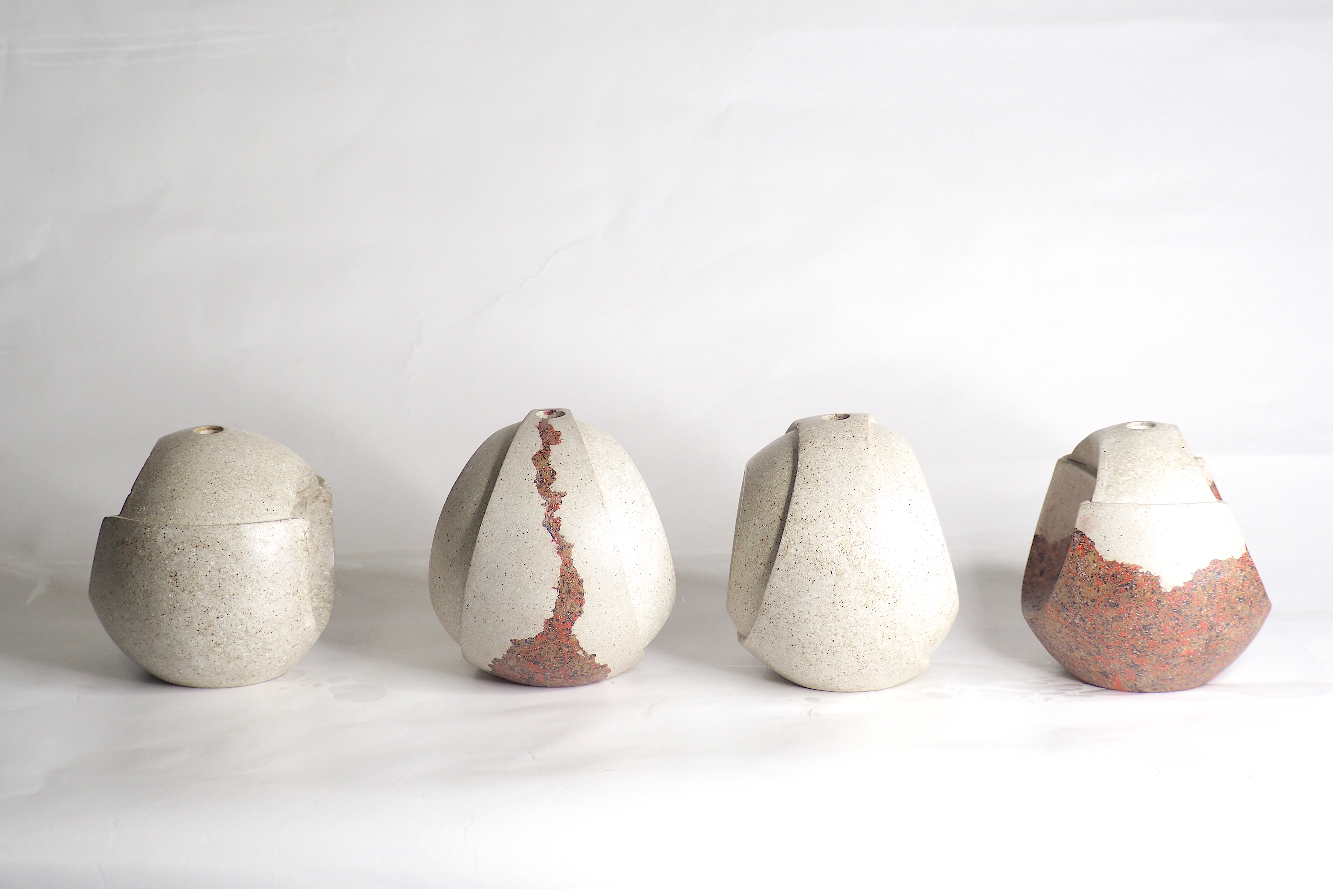 103PAPER NO.37  :  PAPER VASE  -  Our designs give new life to recycled paper and other natural materials,  Handmade sculptures , Which is created piece by piece.