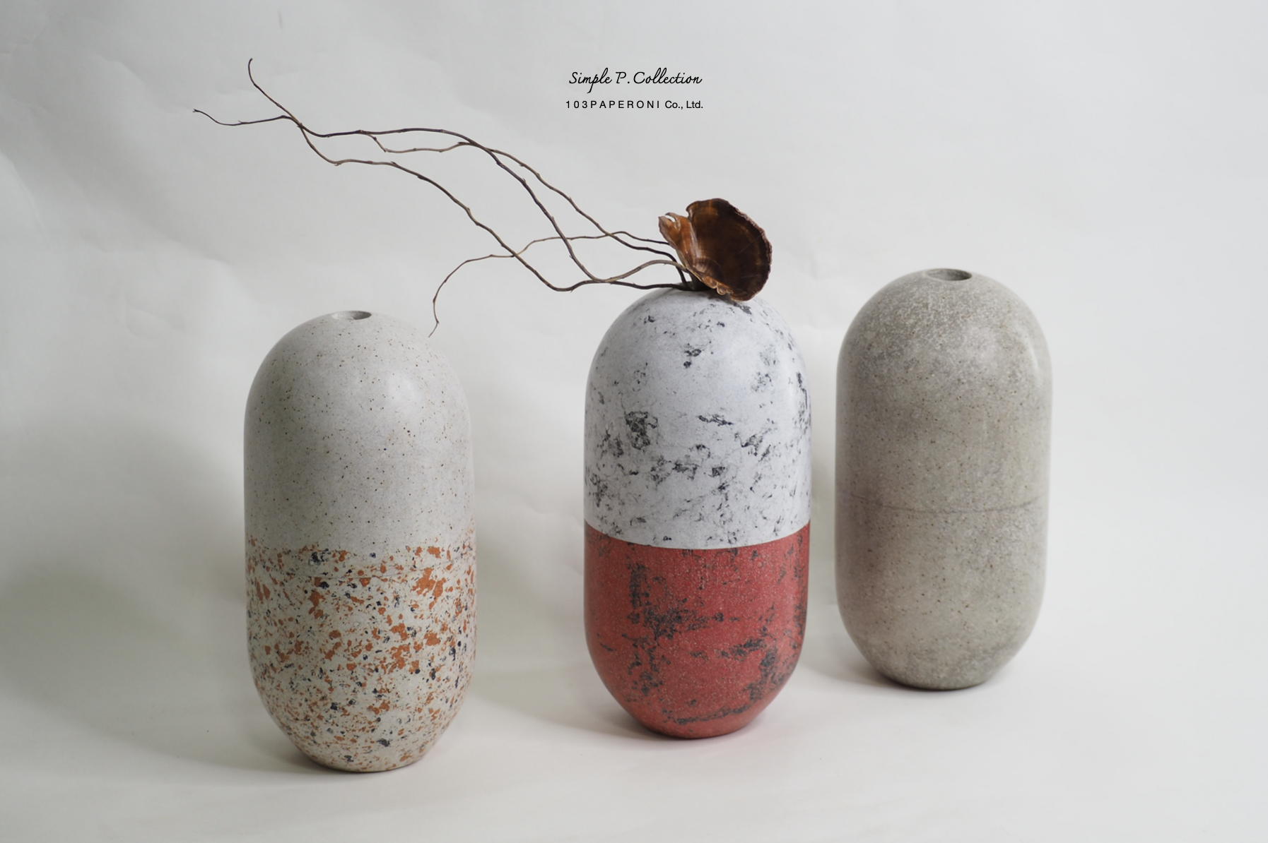 SIMPLY P COLLECTION NO.2 : PAPER VASE - Our designs give new life to recycled paper and other natural materials, Handmade sculptures , Which is created piece by piece. SIMPLY P COLLECTION NO.2 : PAPER VASE - Our designs give new life to recycled paper and other natural materials, Handmade sculptures , Which is created piece by piece.