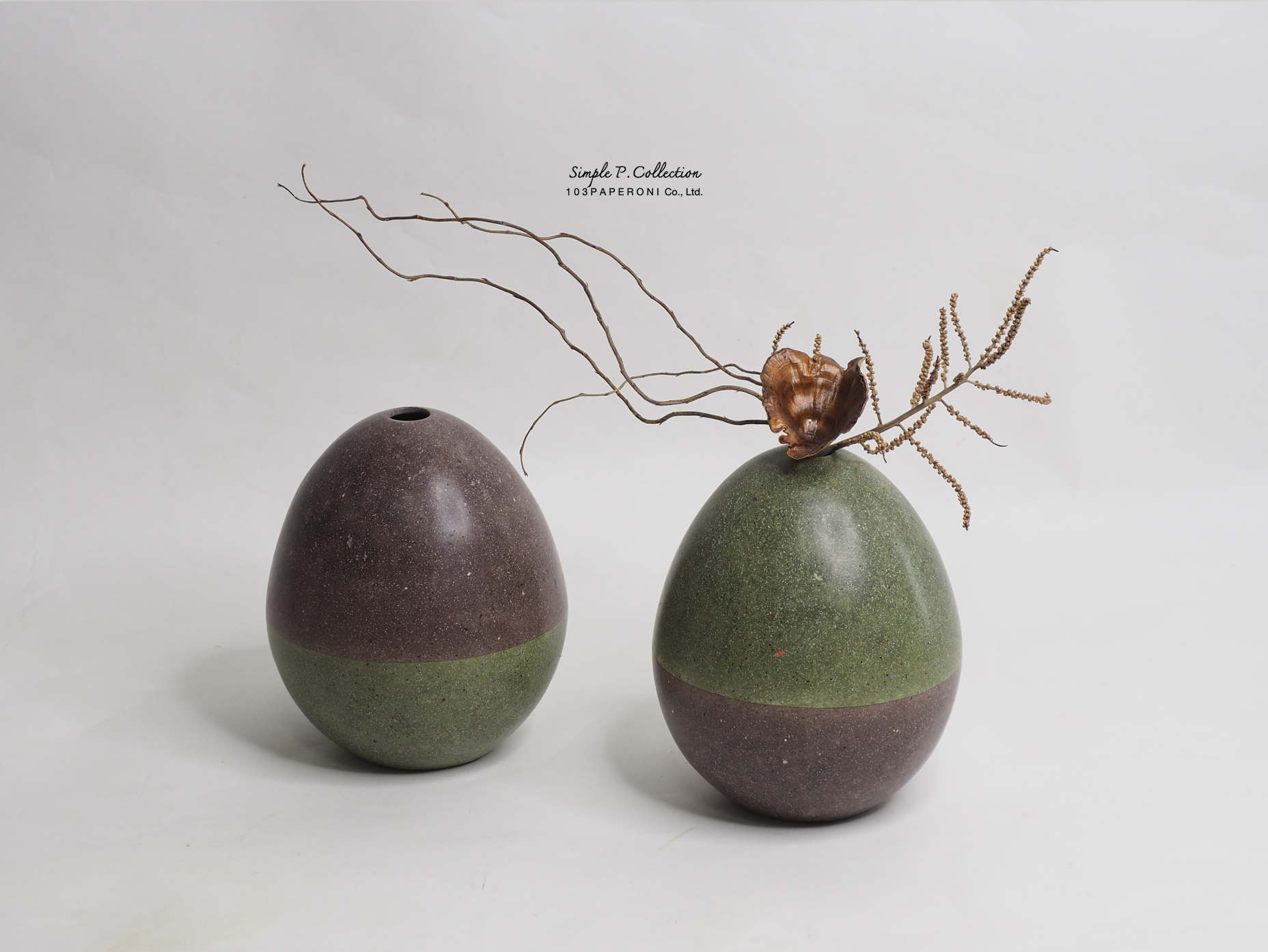SIMPLY P COLLECTION NO.3 : PAPER VASE - Our designs give new life to recycled paper and other natural materials, Handmade sculptures , Which is created piece by piece. SIMPLY P COLLECTION NO.3 : PAPER VASE - Our designs give new life to recycled paper and other natural materials, Handmade sculptures , Which is created piece by piece.