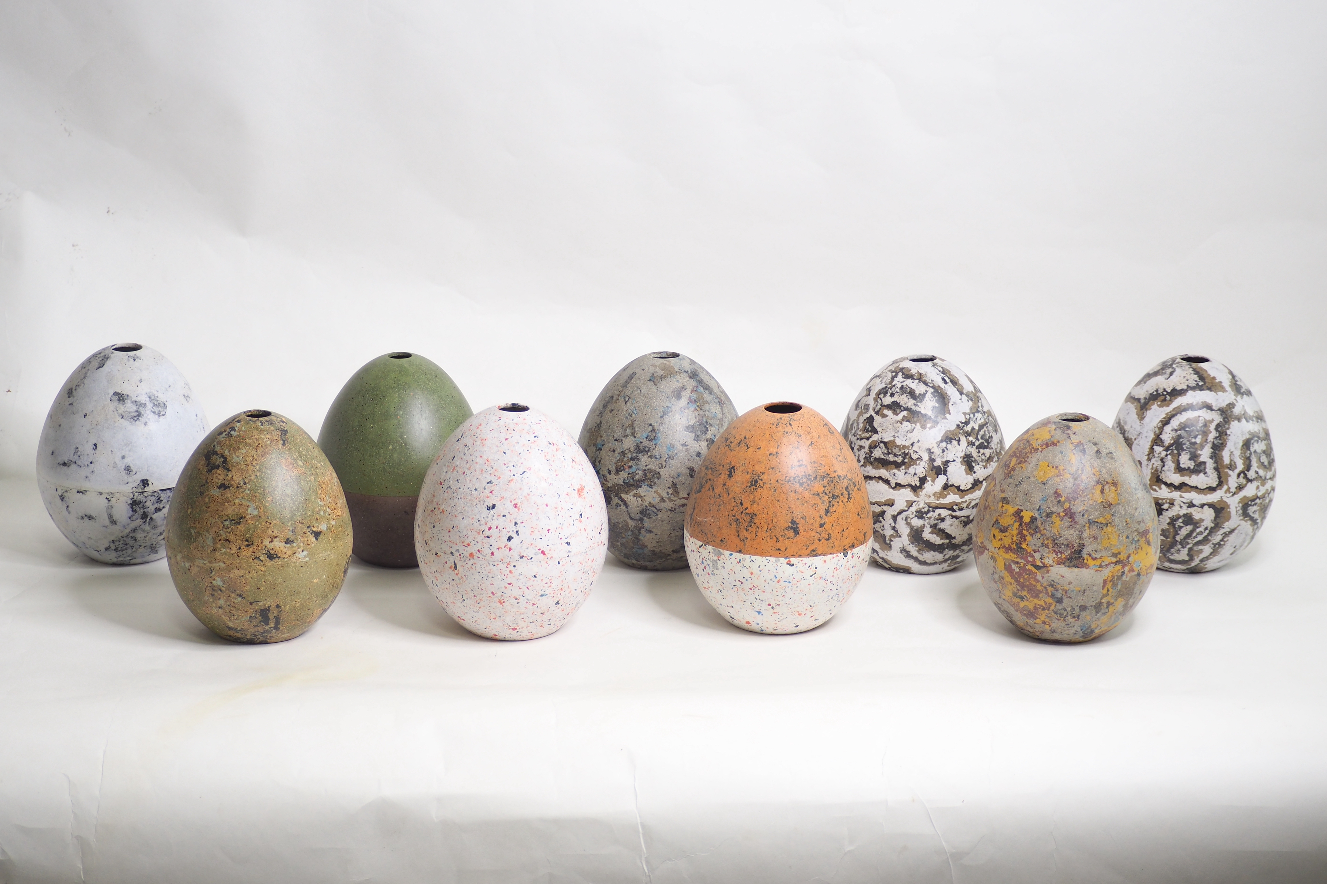 SIMPLY P COLLECTION NO.3  :  PAPER VASE  -  Our designs give new life to recycled paper and other natural materials,  Handmade sculptures , Which is created piece by piece.