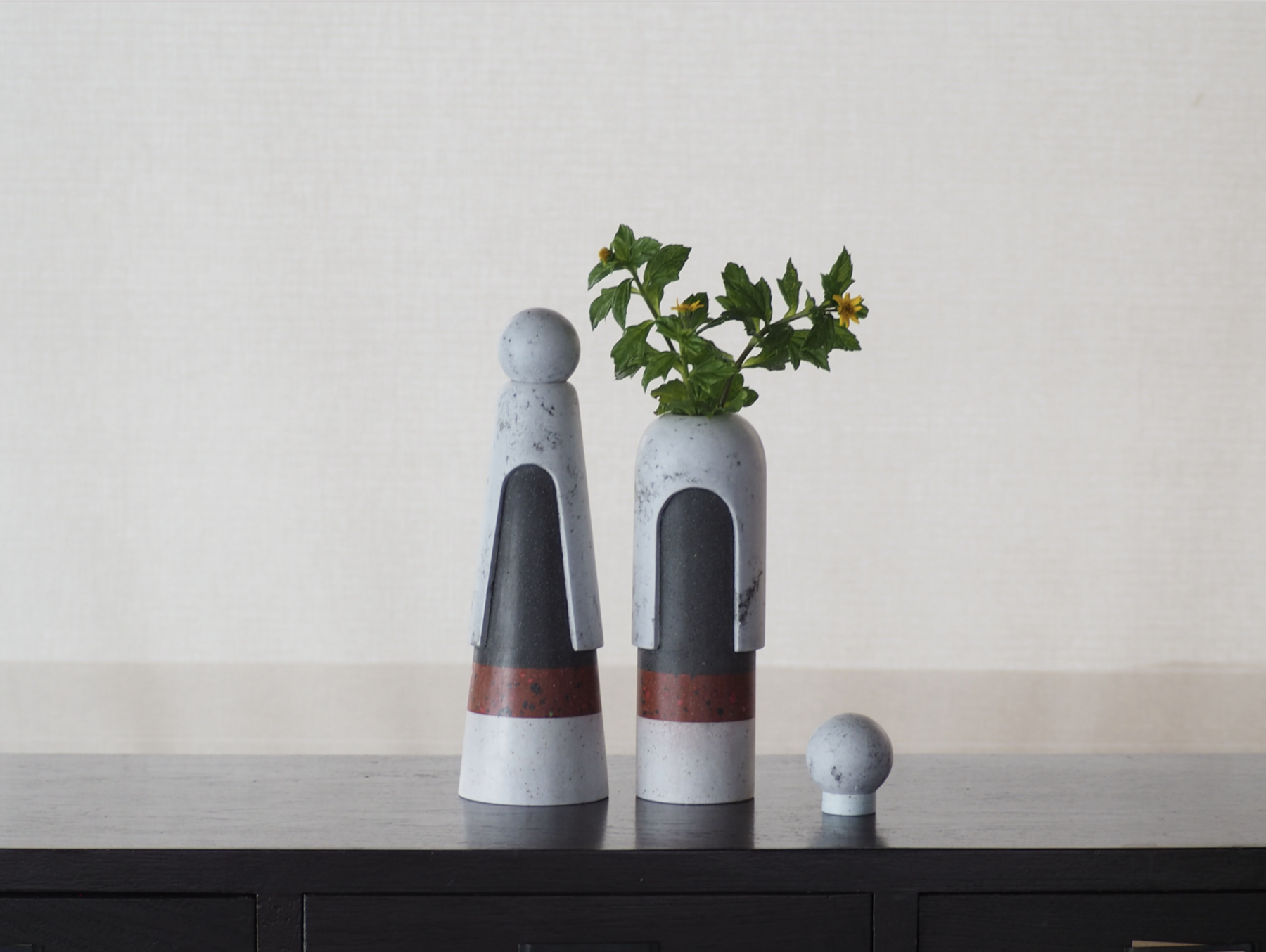 MR. & MRS. DUAL   :  PAPER SCULPTURE AND PAPER VASE ( 2 FUNCTIONS )  -  Our designs give new life to recycled paper and other natural materials,  Handmade sculptures , Which is created piece by piece.
