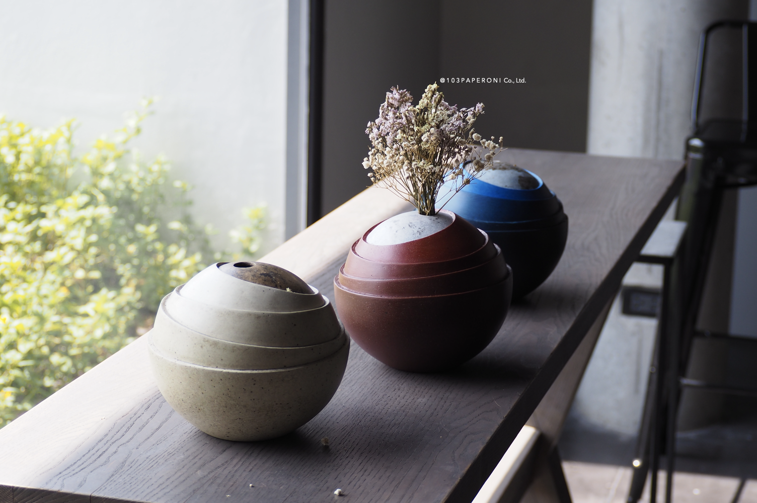 103PAPER NO.50 : PAPER VASE - Our designs give new life to recycled paper and other natural materials, Handmade sculptures , Which is created piece by piece. 103PAPER NO.50 : PAPER VASE - Our designs give new life to recycled paper and other natural materials, Handmade sculptures , Which is created piece by piece.