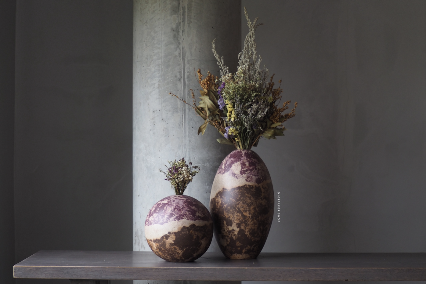 RE COLLECTION (RE VASE) NO.1-4 : PAPER VASE - Our designs give new life to recycled paper and other natural materials, Handmade sculptures , Which is created piece by piece. RE COLLECTION (RE VASE) NO.1-4 : PAPER VASE - Our designs give new life to recycled paper and other natural materials, Handmade sculptures , Which is created piece by piece.