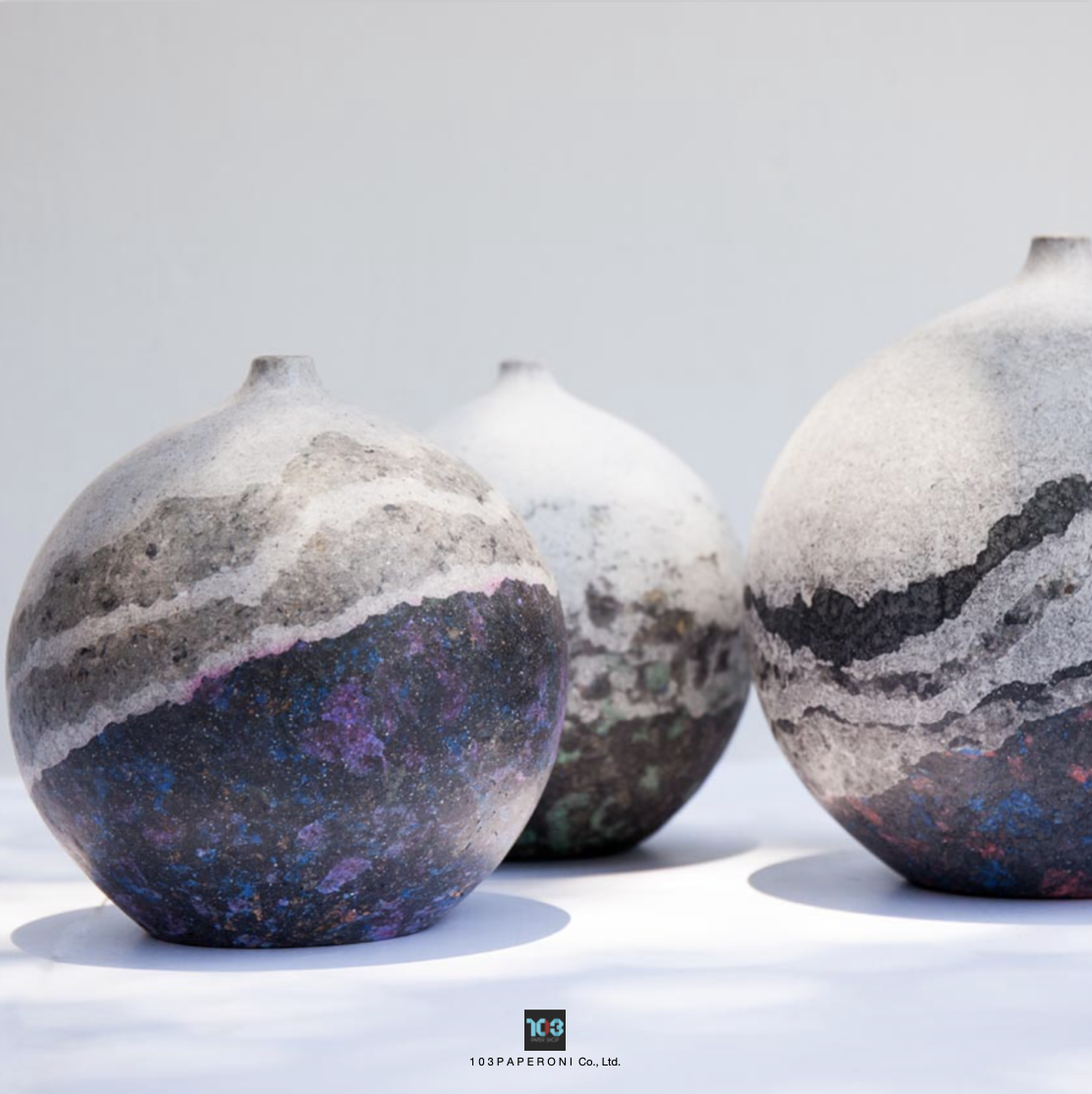 103PAPER NO.2 : PAPER VASE - Our designs give new life to recycled paper and other natural materials, Handmade sculptures , Which is created piece by piece. 103PAPER NO.2 : PAPER VASE - Our designs give new life to recycled paper and other natural materials, Handmade sculptures , Which is created piece by piece.