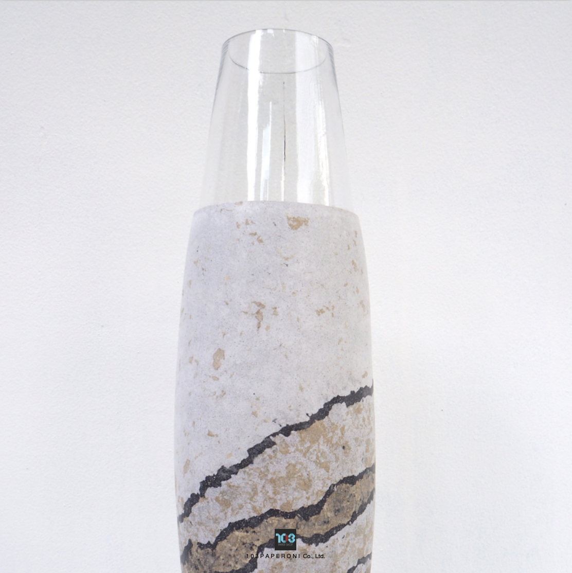 103PAPER NO.32 : PAPER VASE - Our designs give new life to recycled paper and other natural materials, Handmade sculptures , Which is created piece by piece. 103PAPER NO.32 : PAPER VASE - Our designs give new life to recycled paper and other natural materials, Handmade sculptures , Which is created piece by piece.