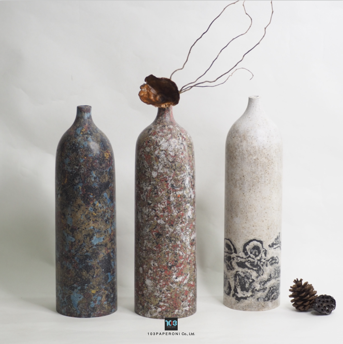 SIMPLY P COLLECTION NO.1 : PAPER VASE - Our designs give new life to recycled paper and other natural materials, Handmade sculptures , Which is created piece by piece. SIMPLY P COLLECTION NO.1 : PAPER VASE - Our designs give new life to recycled paper and other natural materials, Handmade sculptures , Which is created piece by piece.