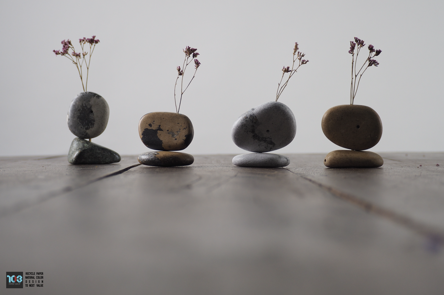 Khun Chom Choei / คุณชมเชย  :  PAPER VASE  -  Our designs give new life to recycled paper and other natural materials,  Handmade sculptures , Which is created piece by piece.