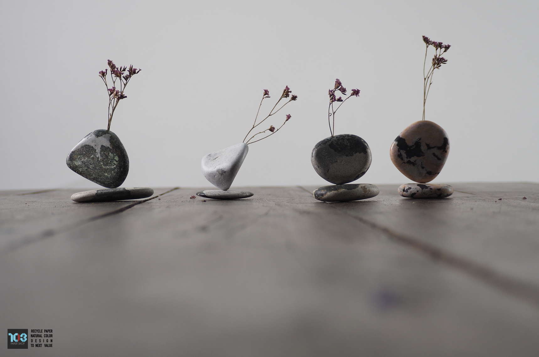 Khun Chom Choei / คุณชมเชย  :  PAPER VASE  -  Our designs give new life to recycled paper and other natural materials,  Handmade sculptures , Which is created piece by piece.